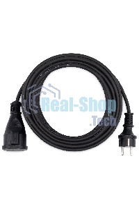 Удлинитель силовой Starwind ST-PS1.20/FRB-16 3x1.0 кв.мм 1 розет. 20 м КГ 16A без катушки черный