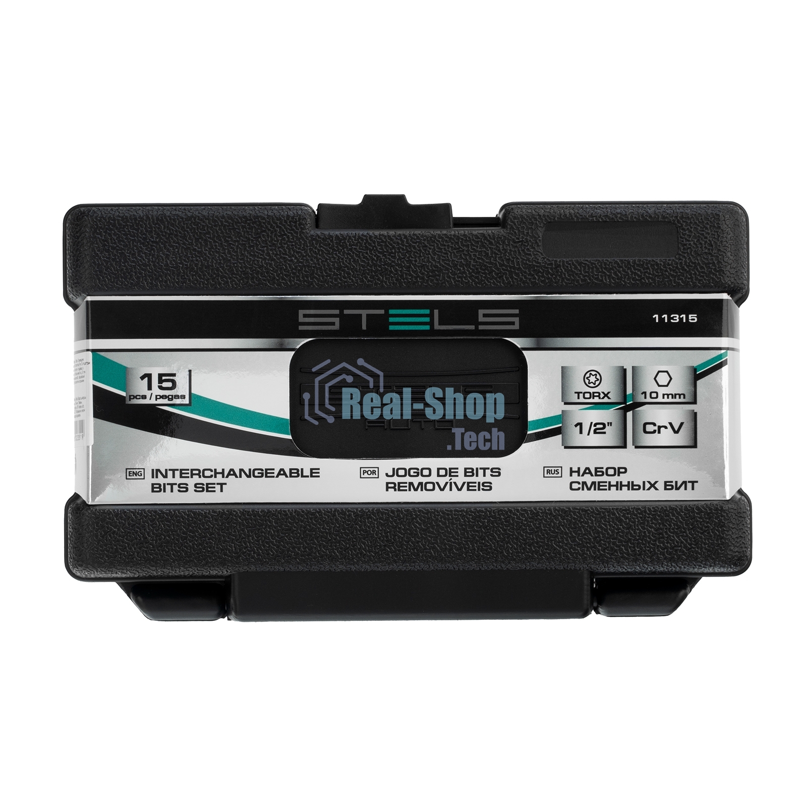 Набор бит TORX, хвостовик-шестигранник, 10 мм, CrV, 15 предм. Stels