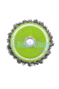 Щетка для УШМ Сибртех 100 мм, М14, Чашка, крученая проволока 0,5 мм