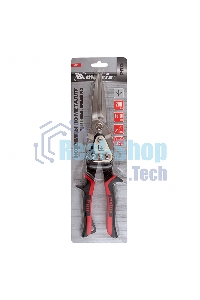 Ножницы по металлу Matrix, удлиненные, 290 мм, прямой рез, CrMo, 2-комп.обрезиненные рук-ки, PRO