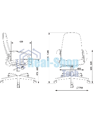 Кресло Бюрократ CH-808AXSN/#B 3C11 черный, ткань