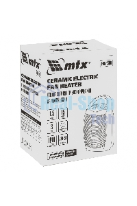 Тепловентилятор MTX FHC-1500, серый, 750/1500 Вт, 15 м2, термостат