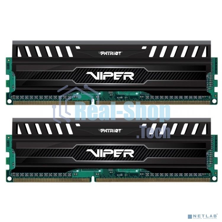 Оперативная память Patriot Viper 3, DDR3, 16GB (2x8 GB), 1600 MHz, CL10, DIMM, радиатор, черный