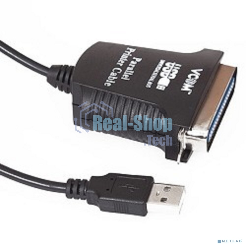 Кабель AM/LPT 1.8м VCOM адаптер USB -> LPT (прямое подключение к LPT порту принтера), VUS7052