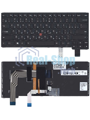 Клавиатура для ноутбука Lenovo Yoga S3-14, Yoga 460, черная с подсветкой