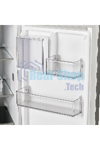 Холодильник Maunfeld MFF183NFBE черный трехкамерный инвертор 270/135л морозилка снизу, Total NoFrost, Side by Side