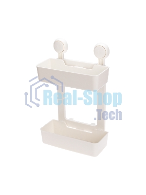 Полка двухъярусная настенная HALSA HLS-F-110W на вакуумной присоске