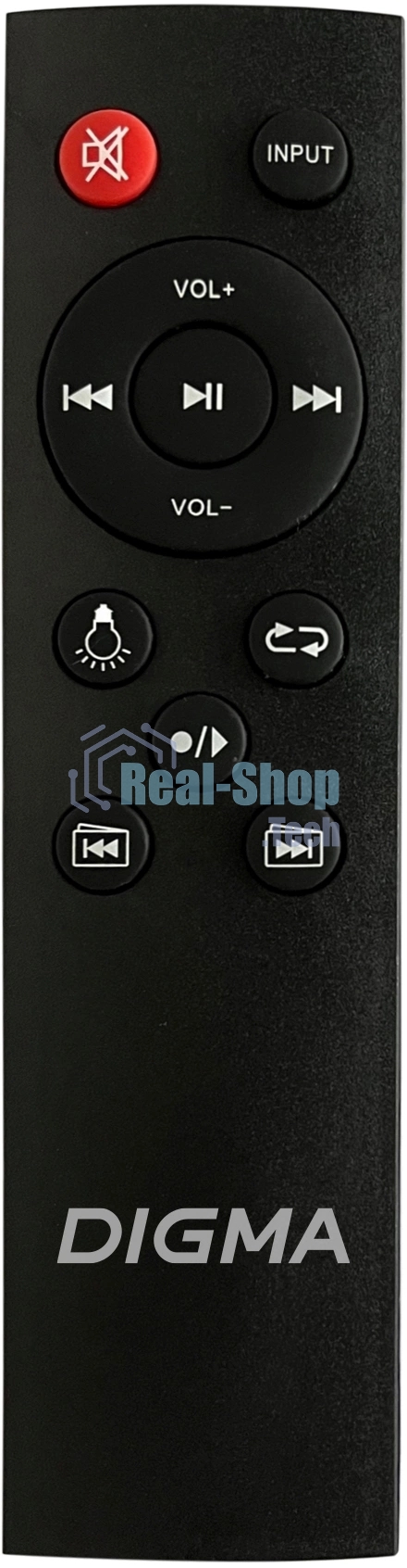 Минисистема Digma D-MC1700 черный 30Вт FM USB BT micro SD