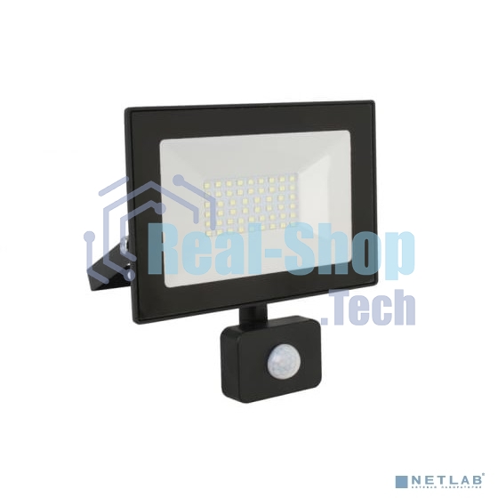 Прожектор Ultraflash LFL-3002S C02 черный (LED прожектор с датчиком, 30 Вт, 230В, 6500К)