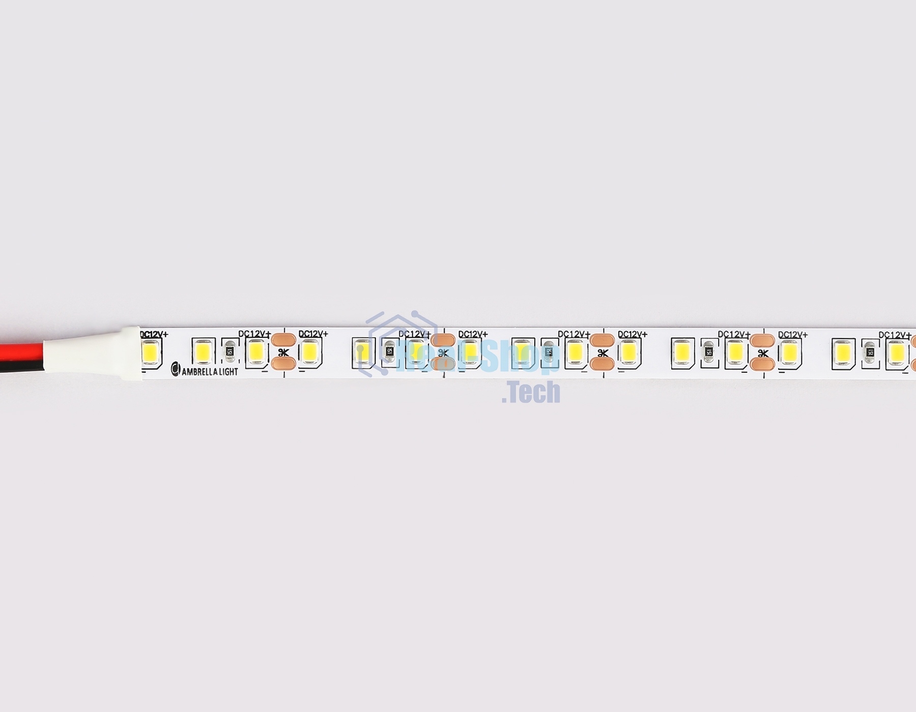 Светодиодная лента GS1102 2835 120Led/ 9.6W m/ 12V IP20 4500K/ 5000*8*1.2mm (2 конт.)