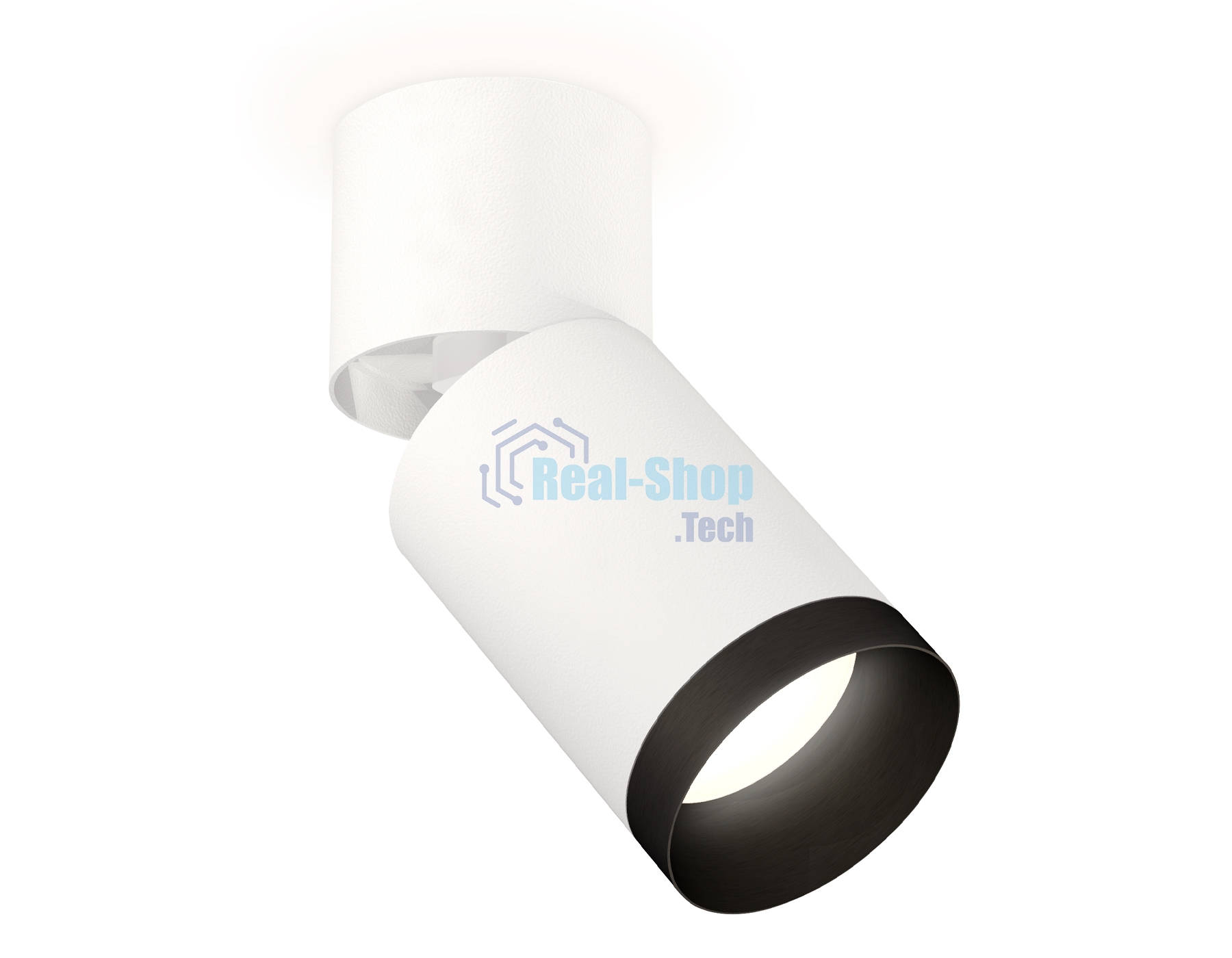 Комплект накладного поворотного светильника Ambrella light XM6312041 SWH/WH/PBK белый песок/белый/черный полированный MR16 GU5.3 (A2220, C6312, N6131)