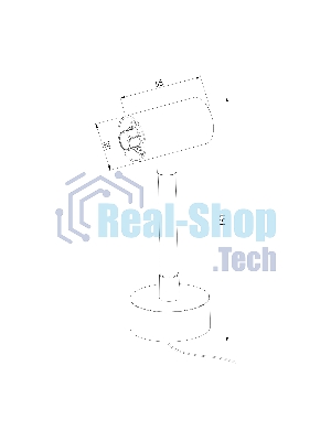 Декоративная гибкая стойка с вводом питания (черный) 85192/00 Module System