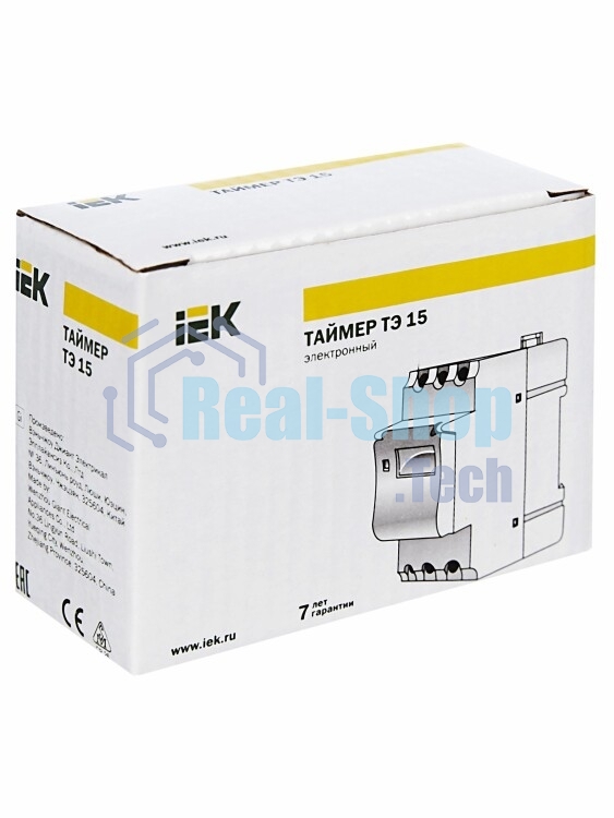 Таймер ТЭ15 цифровой 16А 230В на DIN-рейку IEK