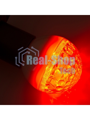 Лампа шар Neon-night e27 9 LED Ø50мм красная