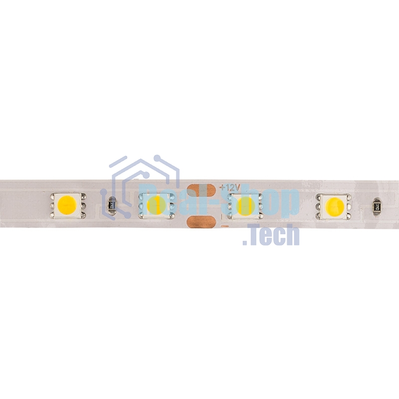 Лента светодиодная открытая, 10 мм, IP23, SMD 5050, 60 LED/m, 12 V, цвет свечения теплый белый