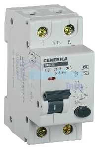 Выключатель автоматический дифференциального тока C25 30мА АВДТ 32 GENERICA ИЭК MAD25-5-025-C-30