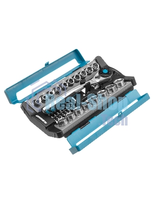 Набор торцевых головок Gross 14145 трещотка 120 зубьев, 36 предметов