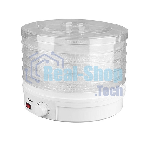 Сушилка для овощей и фруктов Blackton Bt FD1114 White-green, Мощность 245 Вт, Регулировка температуры 35-70 °С, 5 основых поддонов, 2 дополнительных поддона для пастилы, Конвективная сушка, Сохраняет максимум витаминов и питательных веществ в овощах, фрук