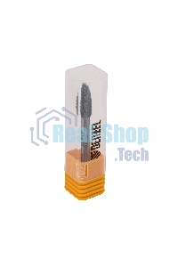 Борфреза по металлу Denzel твердосплавная, элипсообразная, тип-H, 8 мм