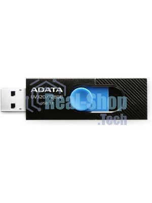 Флешка USB ADATA UV320 (AUV320-128G-RBKBL), 128Gb, USB 3.2, R/W 100/30, черный/голубой