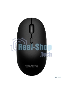 Мышь беспроводная SVEN RX-222W черный, 1800 dpi, радиоканал, Bluetooth, USB, кнопки - 4