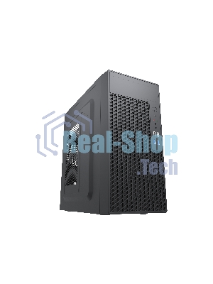 Компьютерный корпус с блоком питания Foxline 450Вт./Case Forza mATX, 450W, 2xUSB 2.0+2xUSB 3.0, Black, w/o FAN, 8 см fan PSU, power cord