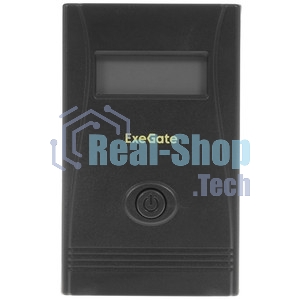 Источник бесперебойного питания ExeGate EP285580RUS SpecialPro Smart LLB-600.LCD.AVR.EURO.RJ.USB 600VA/360W, LCD, AVR, 2 евророзетки, RJ45/11, USB, черный