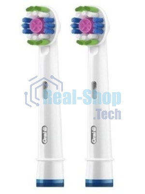 Насадка для зубных щеток Oral-B 3D белый (упак.:4шт)