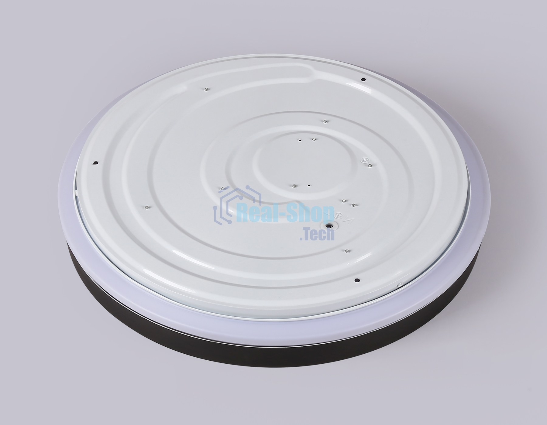 Светодиодный светильник RGB Ambrella light FZ604 BK/GD черный/золото IP20 46W 3000K-6500K+RGB D390*80 (ПДУ ИК)