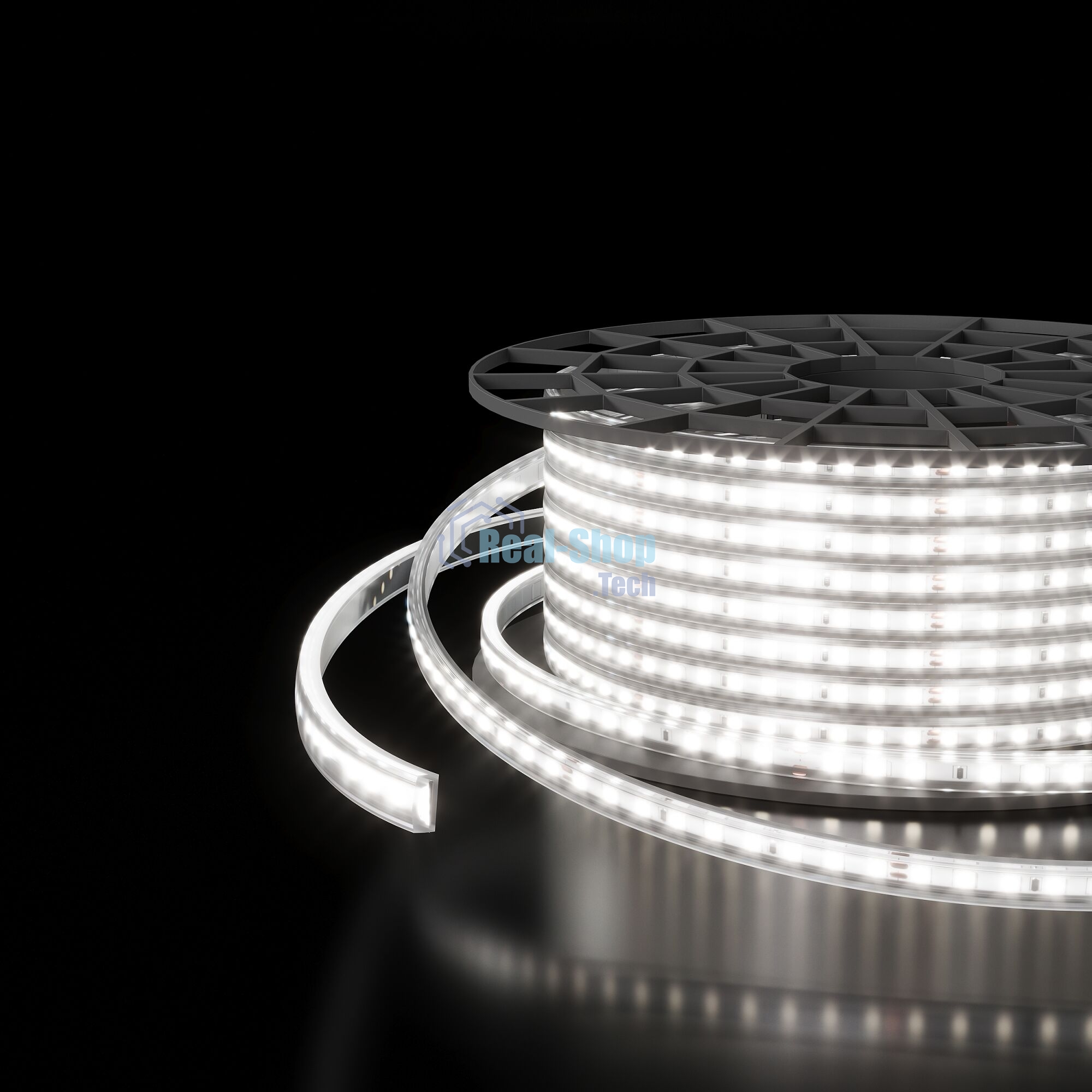 Лента светодиодная LS015 220V/ 220V 14,4W 120Led 2835 IP65 6500 холодный белый, 50 м