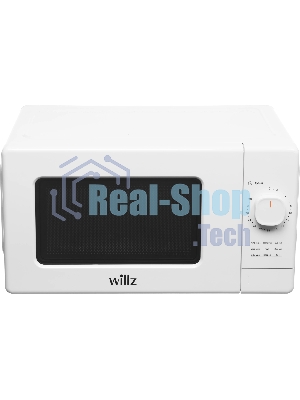 Микроволновая печь WILLZ MOS-2008MW белый, 20 л, 700 Вт, переключатели - поворотный механизм