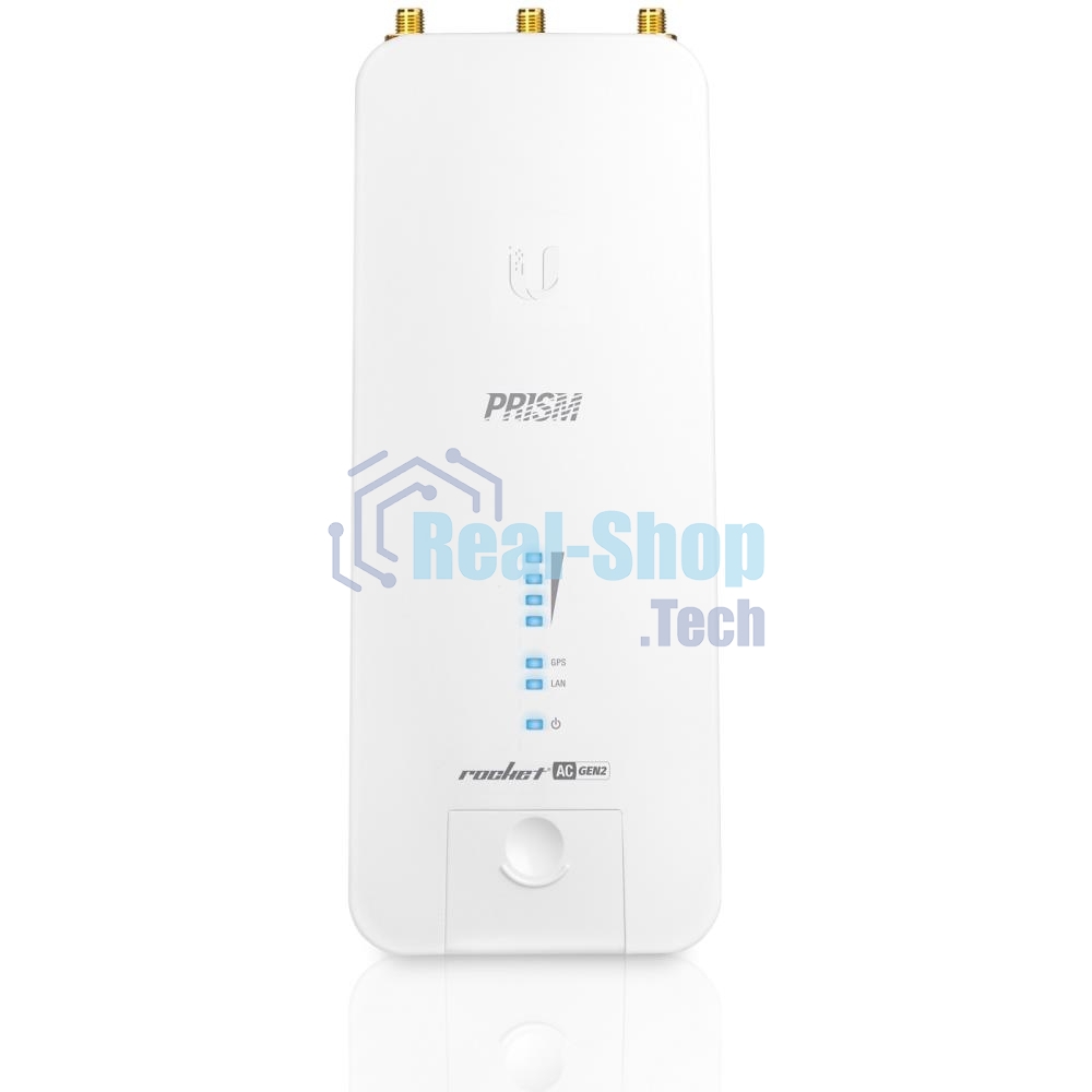 Точка доступа Ubiquiti RP-5AC-Gen2 Rocket 5AC PRISM Gen 2 Радиоустройство 5 ГГц, PtMP/PtP, airMAX ac, 2x RP-SMA, фильтры airPrism, GPS Sync
