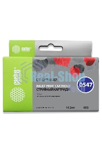 Картридж струйный Cactus CS-EPT0547 красный (16,2 мл) для Epson Stylus Photo R800/R1800