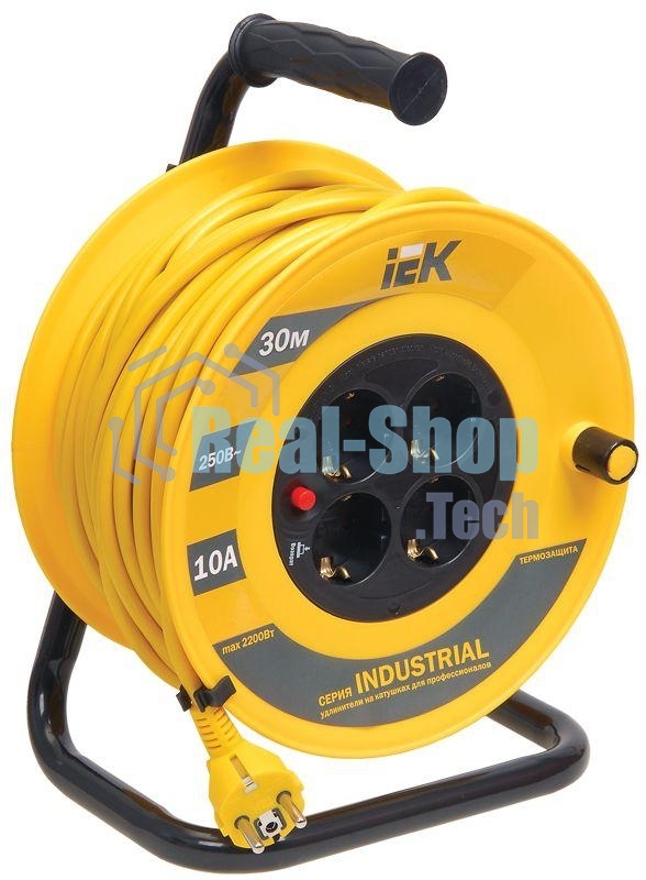 Катушка Iek WKP14-10-04-30 УК30 с т/з 4 места 2 Р + P Е/30м 3х1,0 мм2 