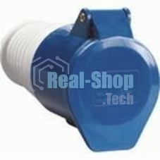 Розетка IEK PSN21-016-3 переносная ССИ-213 16А-6ч/200-250В 2Р + РЕ IP44 MAGNUM IEK