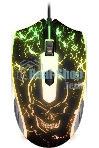 Мышь проводная Defender Overmatch GM-069 черный, 2400 dpi, USB, кнопки - 4