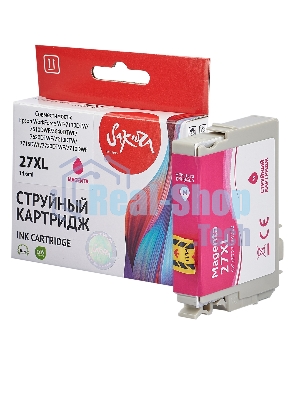 Картридж струйный Sakura C13T27134022 (27XL Magenta) для Epson, пурпурный, 14,6 мл., 1100 к.