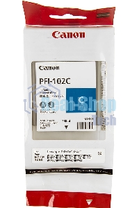 Картридж струйный Canon PFI-102C (0896B001) голубой (130 мл.) для Canon imagePROGRAF iPF605, iPF610., iPF650, iPF655, iPF710, iPF750, iPF755, LP17, iPF510
