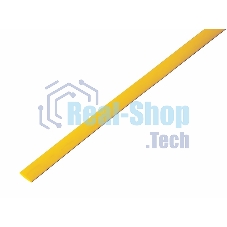 Трубка термоусаживаемая ТУТ 5,0/2,5мм, желтая, упаковка 50 шт. по 1м, PROconnect