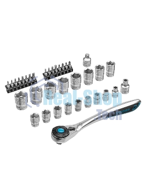 Набор торцевых головок Gross 14145 трещотка 120 зубьев, 36 предметов