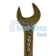 Ключ комбинированный Сибртех, 19 мм, желтый цинк