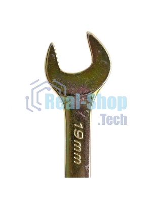 Ключ комбинированный Сибртех, 19 мм, желтый цинк