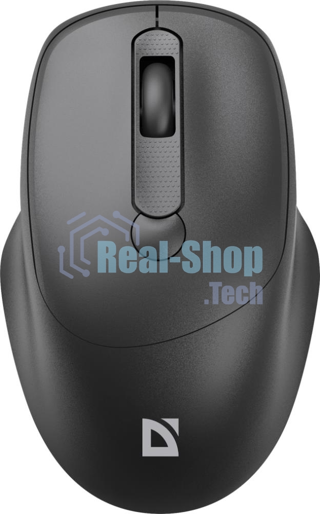 Мышь беспроводная Defender Feam MM-296 черный, 1600 dpi, радиоканал, USB, кнопки - 4