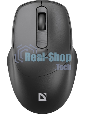 Мышь беспроводная Defender Feam MM-296 черный, 1600 dpi, радиоканал, USB, кнопки - 4