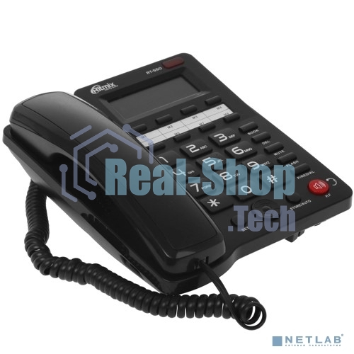 Телефон проводной Ritmix RT-550 черный