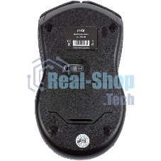 Мышь беспроводная HIPER HOMW-073 черный/красный, 1000 dpi, радиоканал, USB, кнопки - 3