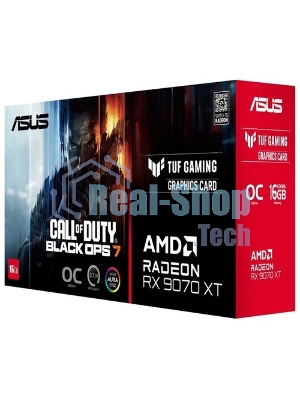Видеокарта ASUS RX9070XT TUF GAMING OC 16Gb GDDR6 256bit 3xDP HDMI 3FAN RTL TUF-RX9070XT-O16G-GAMING