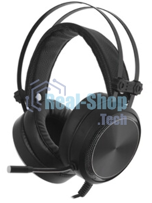 Гарнитура Oklick HS-L810G чёрный, проводная, USB, подсветка