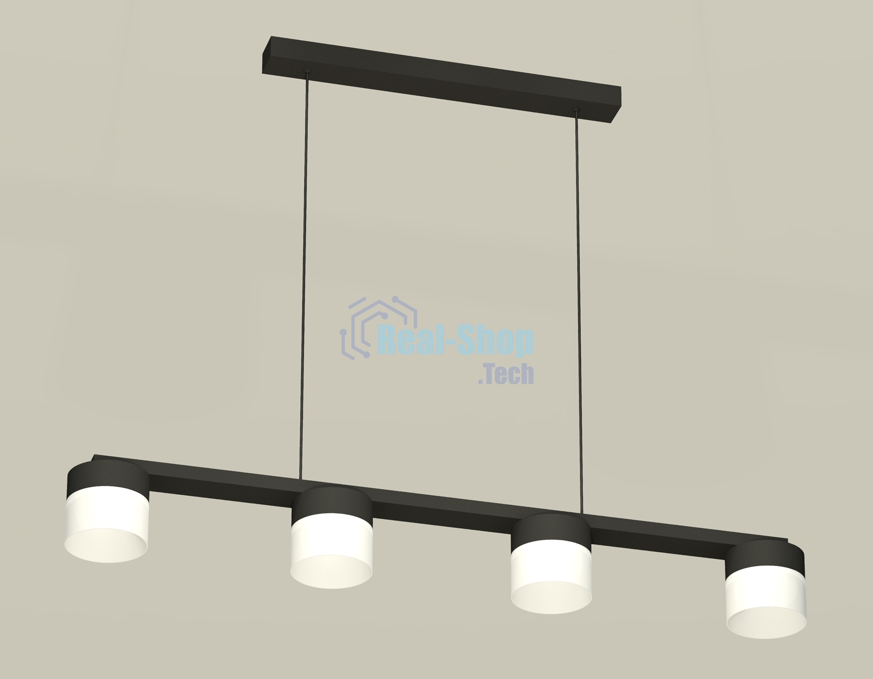 Светильник Ambrella light XB9152205/4 SBK/FR черный песок/белый матовый GX53 (C9152, N8402)