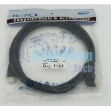 Кабель HDMI 2м, 19pin to 19pin, 1 угловой разъем, черный 